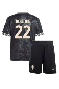 Fotbalové Dres Juventus Weston McKennie #22 Dětské Třetí Oblečení 2025-26 Krátký Rukáv (+ trenýrky)